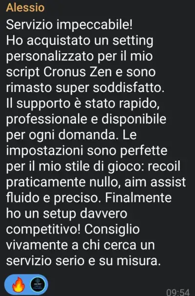Recensione cliente