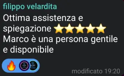 Recensione cliente