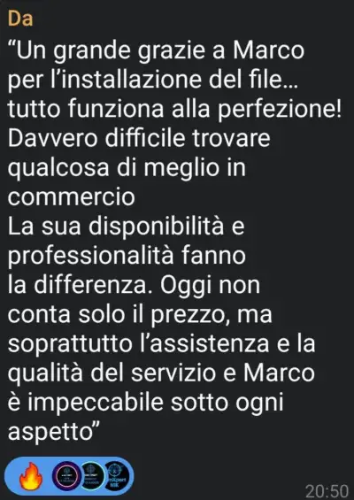 Recensione cliente
