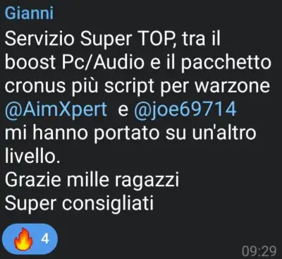 Recensione cliente