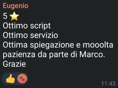 Recensione cliente