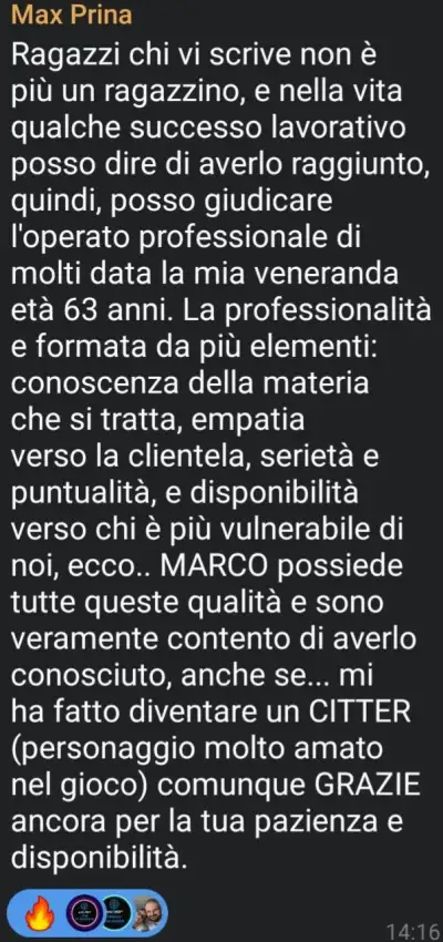 Recensione cliente