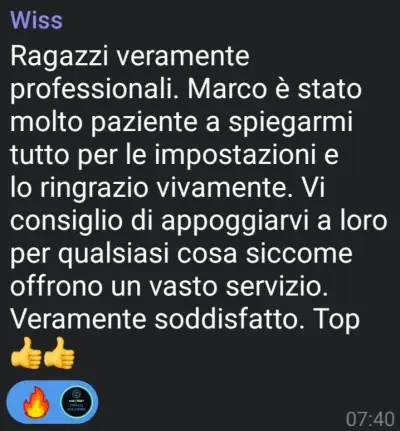Recensione cliente