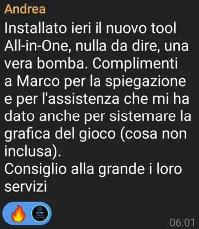 Recensione cliente