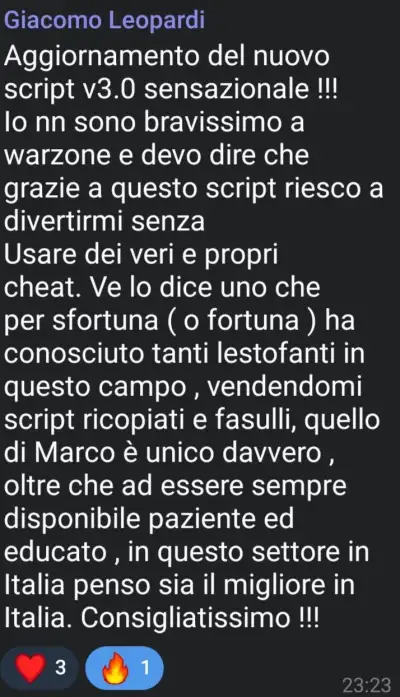 Recensione cliente